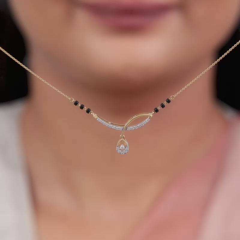 Gold Vanya Diamond Mangalsutra GIVA Jewellery – Heer by GIVA