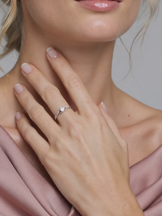 Silver Dainty Darling Ring