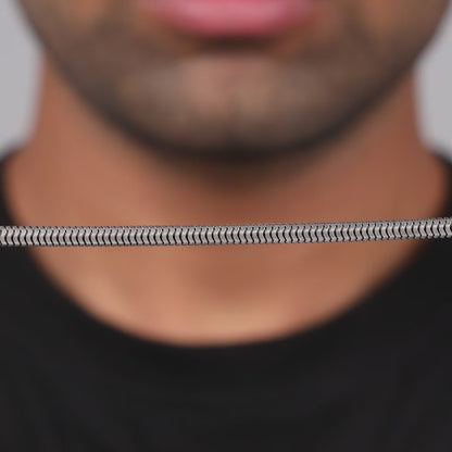 Oxidised Silver Serpentina Bracelet For Him