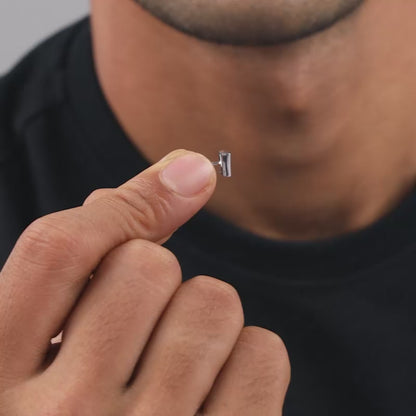 Silver Urban Code Stud For Him
