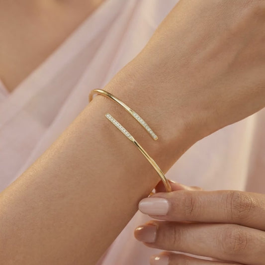 Golden Dreamlike Cuff Bracelet
