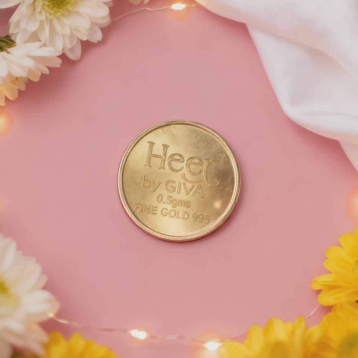 24K Gold Coin- Gold Mahalakshmi Coin (0.5g)