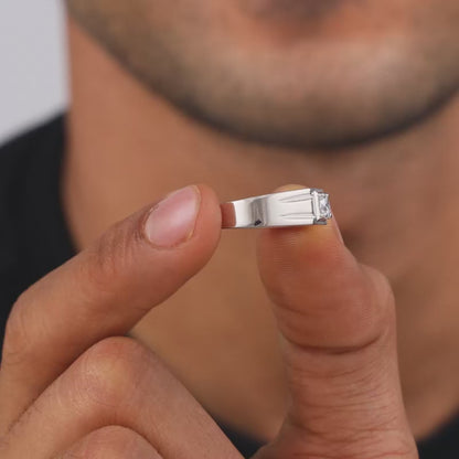 Silver Charm Away Ring For Him