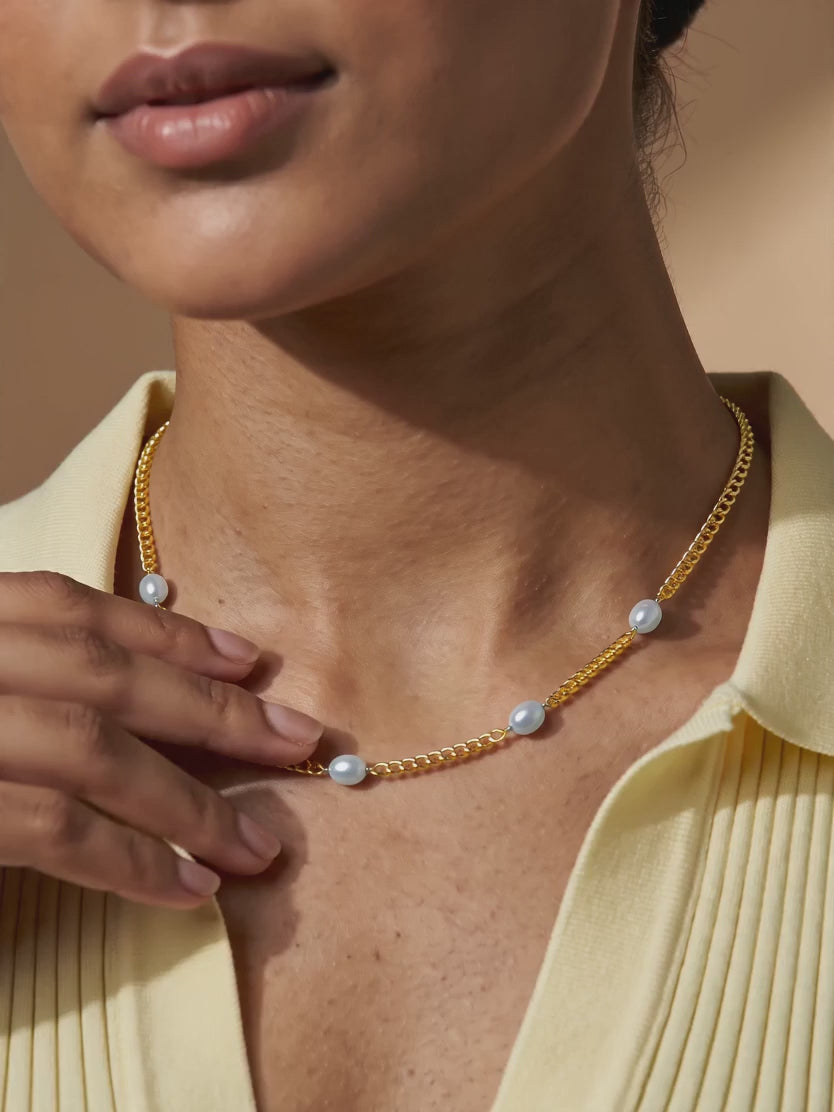 IXIA by GIVA Nova Muse Gold Plated Necklace