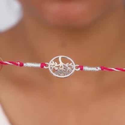 Silver Tree of Life Rakhi