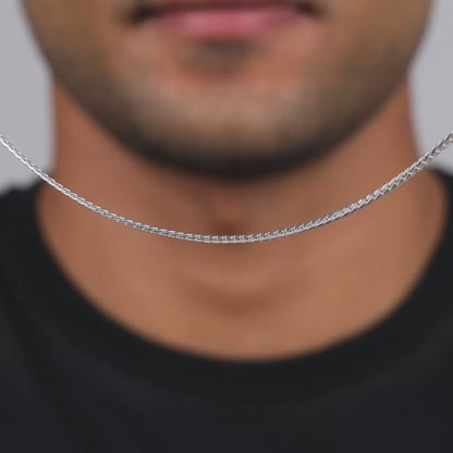 Silver Box Chain For Him