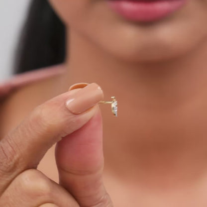 Gold Eternal Vine Lab Grown Diamond Earrings