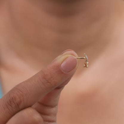 Gold Liora Lab Grown Diamond Earrings