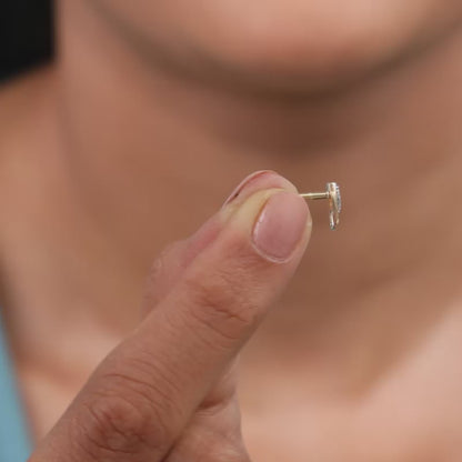 Gold Blush Loop Lab Grown Diamond Earrings