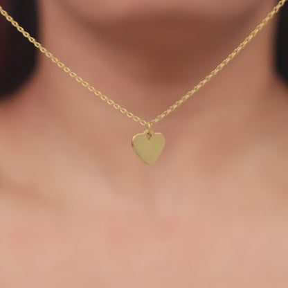 Golden Cutie Love Pendant With Link Chain