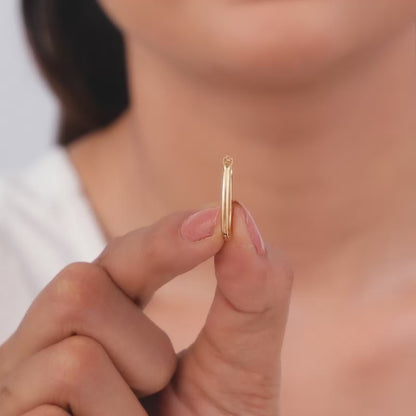 Rose Gold Blossom Hoop Earrings