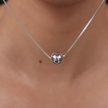 Silver Ballsy Necklace