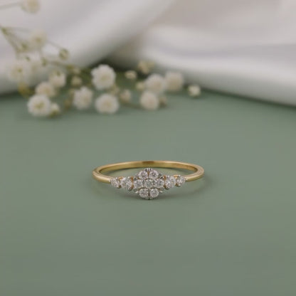 Gold Blossera Lab Grown Diamond Ring