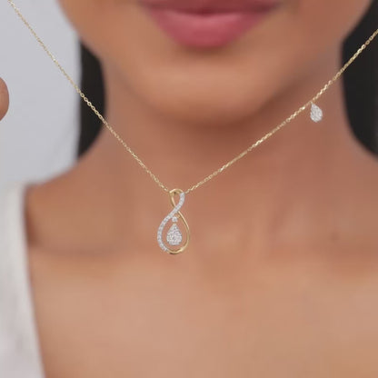 Gold Serene Life Lab Grown Diamond Necklace