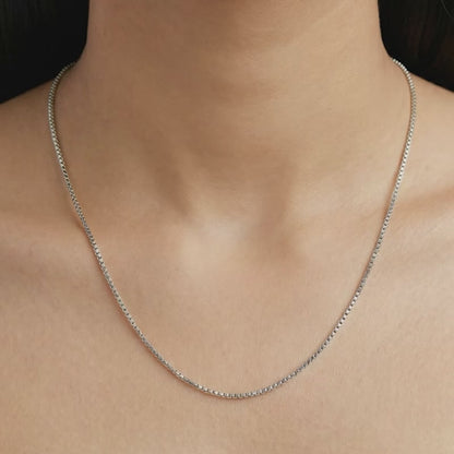Silver Venetian Box Chain
