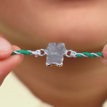 Silver Cute Panda Rakhi for Kids