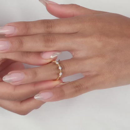 Gold Blushing Beauty Diamond Ring