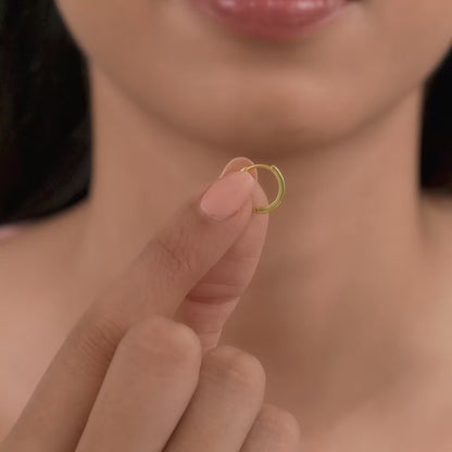 Golden Kai Hoop Ear Piercings