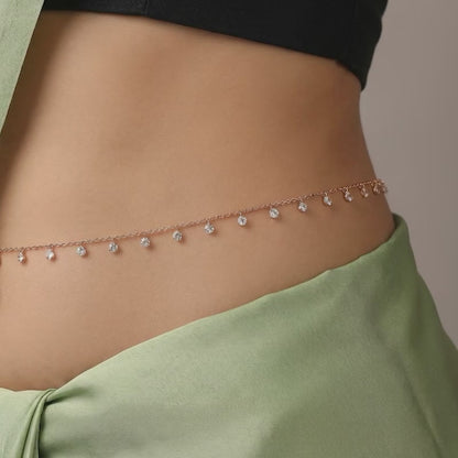 Rose Gold Rosara Gleam Waist Chain