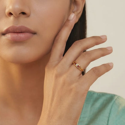 Golden Shailaputri Ring