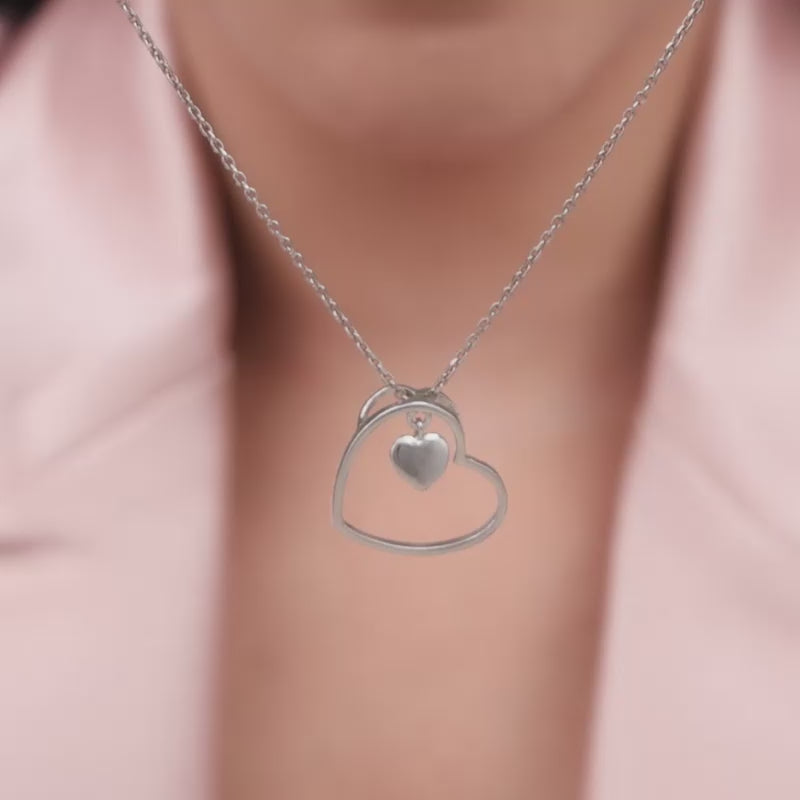 14k Open Diamond Heart Necklace -3/4 Carat – MB Altman Jewelry