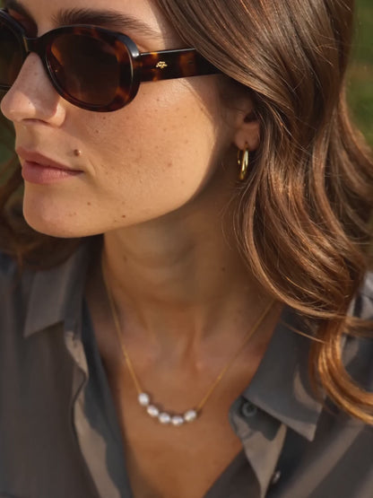 IXIA by GIVA Shine On Repeat Gold Plated Necklace