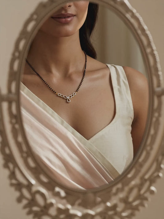Golden Enamoured In Love Mangalsutra
