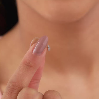 Gold Stardust Lab Grown Diamond Nose Pin