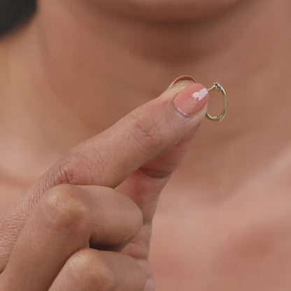 Gold Aurelia Swirl Lab Grown Diamond Earrings