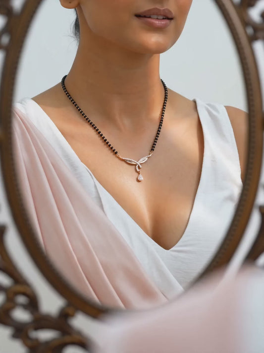 Rose Gold Vows of Love Mangalsutra