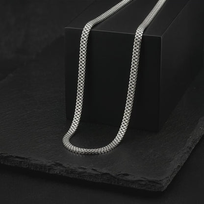 Silver Triple Box Chain for Him