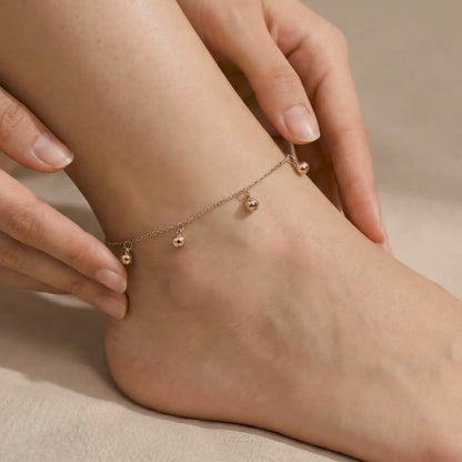 Rose Gold Sol Circle Anklet