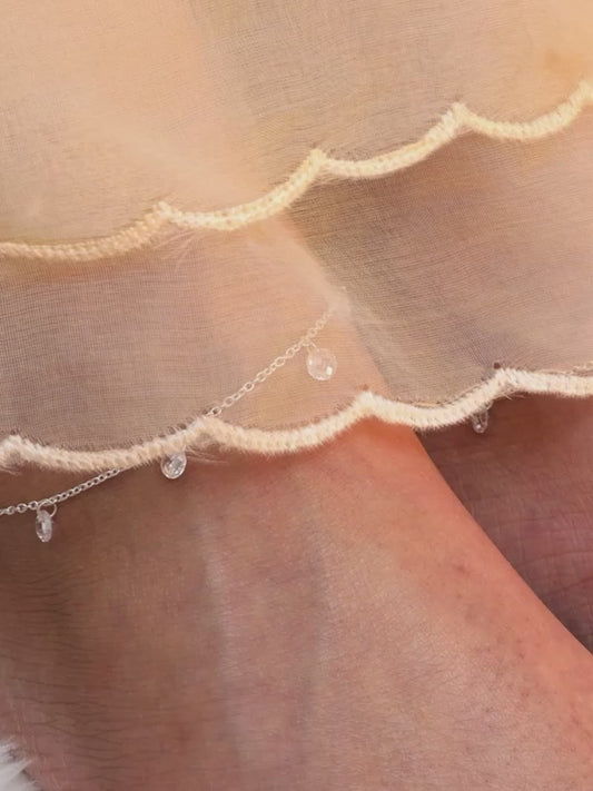 Silver Stunner Anklet