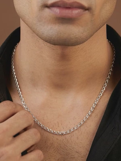 Silver Urban Curb Chain for Him