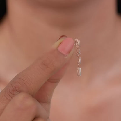 Rose Gold Spirited Spade Lab Grown Diamond Earrings