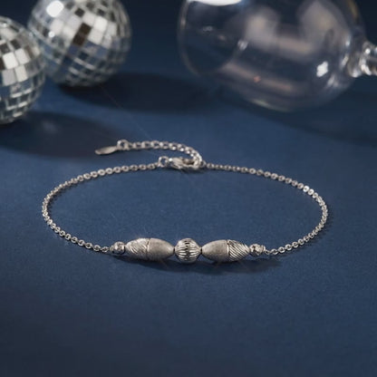 Silver Rockabye Anklet