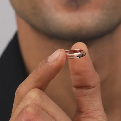 Rose Gold Classic Ring For Him