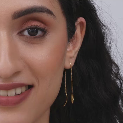Golden Circle Of Beauty Earrings