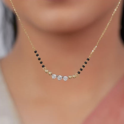 Gold Anitha Lab Grown Diamond Mangalsutra