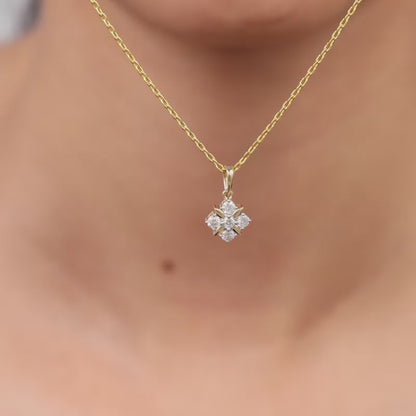 Gold Glint Lab Grown Diamond Pendant