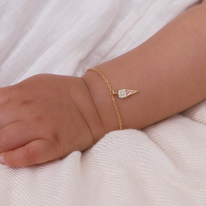 Golden Lil’ Scoop Kids Bracelet (0 - 2 Years)