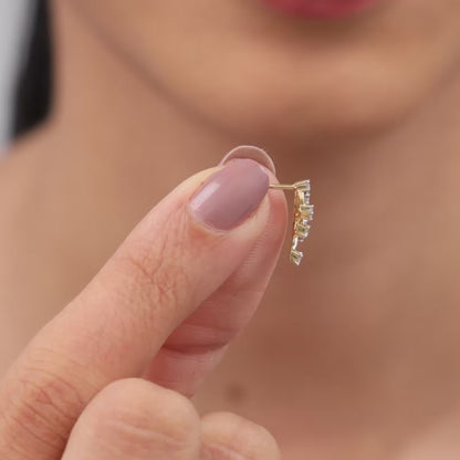 Gold Auric Lab Grown Diamond Studs