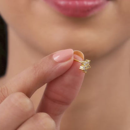 Golden Marilyn Studs