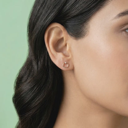 Rose Gold Eternal Stud Earrings