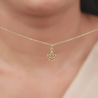 Golden Ereshkigal Pendant With Link Chain