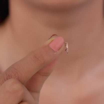 Rose Gold Magnolia Mist Lab Grown Diamond Earrings