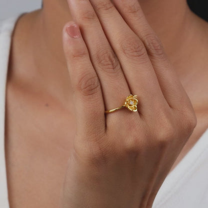 Golden Rose Gleam Ring (Size 12)