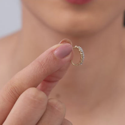 Gold and Bold Lab Grown Diamond Earrings