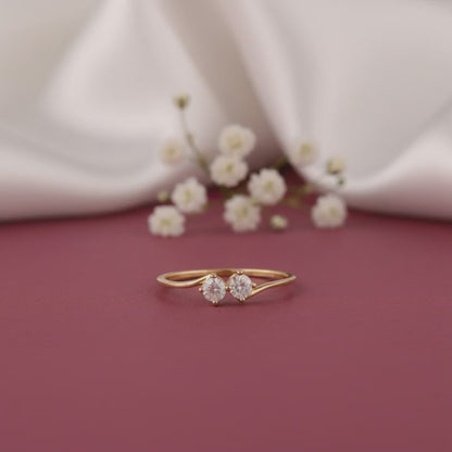 Gold Duosol Lab Grown Diamond Ring