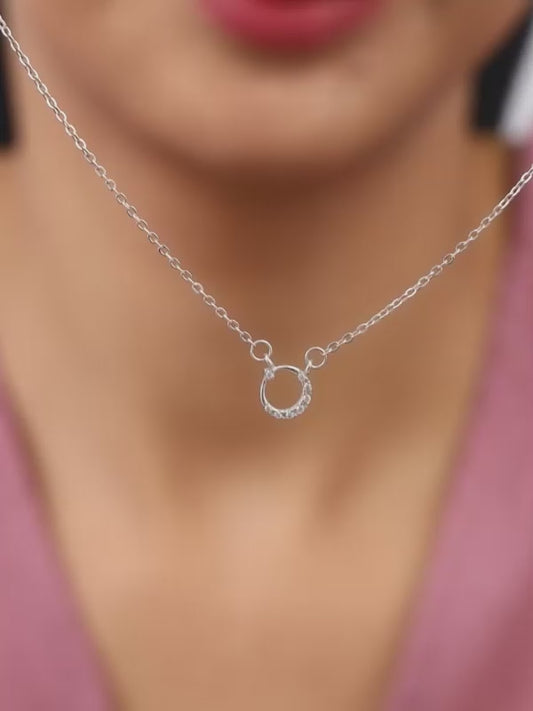 Silver Chandra Necklace
